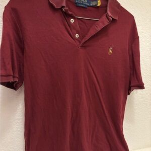 Ralph Lauren Men's Burgundy Polo Shirt